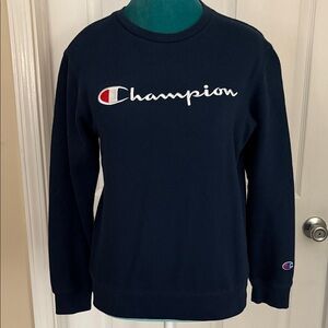 Champion Dark Blue Crewneck Sweatshirt